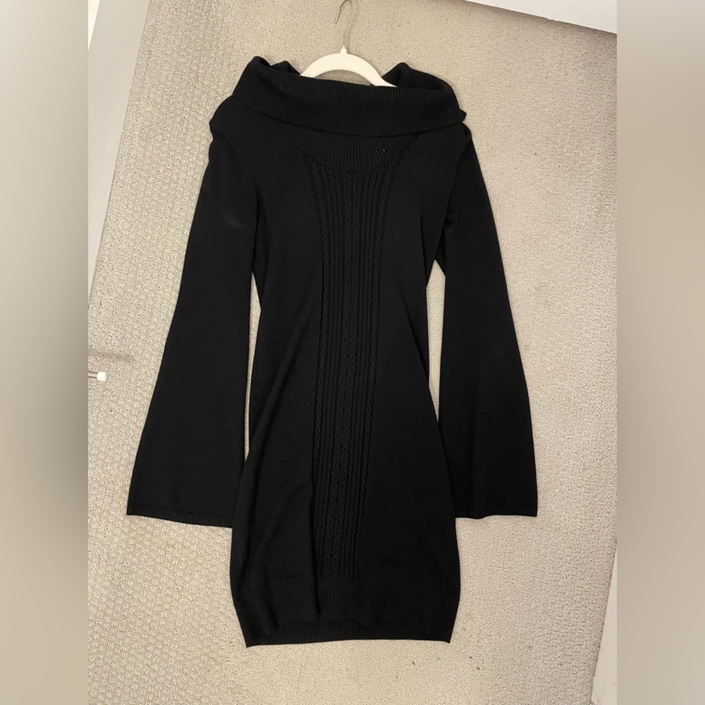 BCBG | Long Sleeve Cowl Neck Sweater Dress (S)